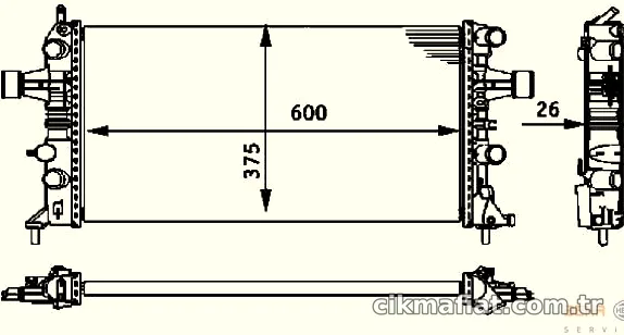 RAM Motor Radyatörü 3190007