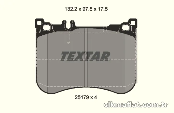 TEXTAR 2517903 Fren Disk Balata - TEXTAR - 2517903