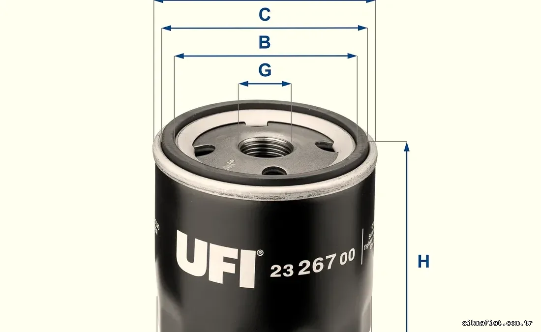 UFI 2326700 Yağ Filtresi - UFI - 2326700