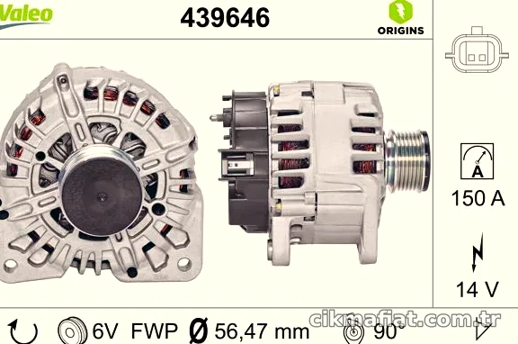 VALEO 439646 Alternatör - VALEO - 439646