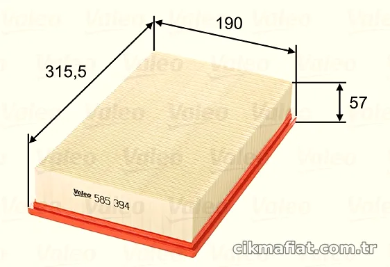 VALEO 585394 Hava Filtresi - VALEO - 585394