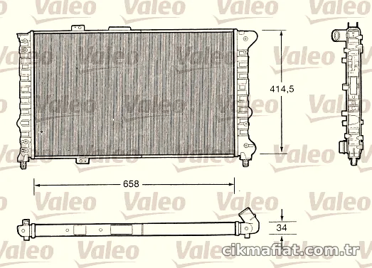 VALEO 732505 Su Radyatörü - VALEO - 732505
