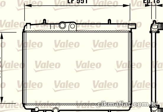 VALEO 732886 Su Radyatörü - VALEO - 732886