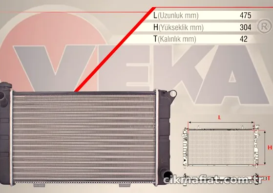 VEKA Motor Radyatörü Plastik 163512